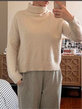 Cozy Cream Turtleneck Sweater